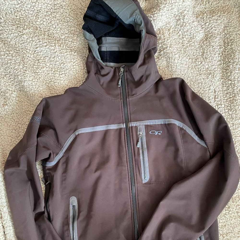 Dark Brown Outdoor Research Jacket Men's Large